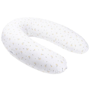 Doomoo Graviditets-/Ammepude - 180 cm - Hvid/Blomster Gul