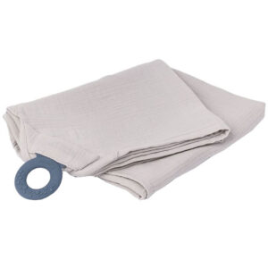 Doomoo Ammetæppe m. Bidering - Musselin - 100x85 cm - Beige